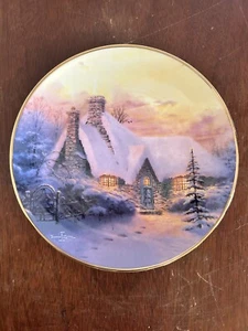 Bradford Exchange Thomas Kinkade Decorative Christmas Plate #7519A - Picture 1 of 4