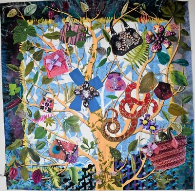 Nuevo Auténtico CHRISTIAN LACROIX FLORAL ANIMAL Estampado 100% SEDA Bufanda Foulard Foto 1 de 4