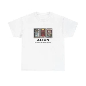 Align Tarot Shirt | 3 Card Spread Tee | Spiritual Balance Occult Gift - Picture 1 of 33