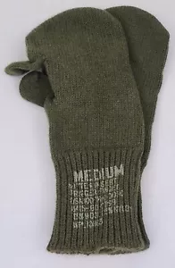 Military Issue Trigger Finger Mitten Insert - Wool Blend - OD Green Medium - Picture 1 of 3