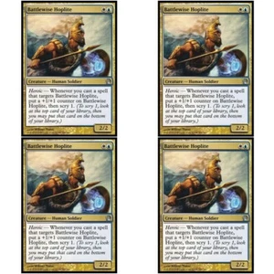 4 x BATTLEWISE HOPLITE NM Theros MTG Gold - Human Unc - Picture 1 of 1