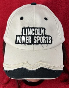 Lincoln Power Sports Ball Cap Hat Adjustable Baseball Patch layered Brim - Picture 1 of 6