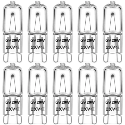 G9 Light Bulb 20W Capsule Light Bulbs T4 Type 2 Pin Base Warm White 220V-240V - Image 1 of 4