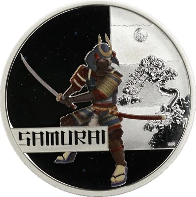 2010 Australia Great Warriors Samurai Silver Proof with BOX/COA - Image 1 of 2