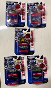 Micro Machines Transformers Series 1, Optimus Prime Sideswipe Elita New Lot Of 5 - Picture 1 of 6