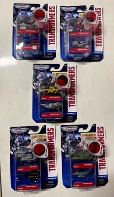 Micro Machines Transformers Series 1, Optimus Prime Sideswipe Elita New Lot Of 5 - Image 1 of 4
