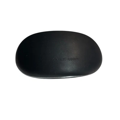Gafas Giorgio Armani negras grandes estuche rígido con cubierta auténtico diseñador Foto 1 de 3