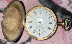 Elgin National Watch Co. 1900 Antique Grade 210 7j Gold Taschenuhr 20yrs - Bild 1 von 6