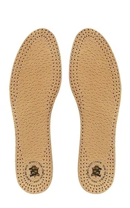 Shoe Insoles Inserts Premium Pecari Leather For Shoes Boots With Charcoal Latex - Picture 1 of 6