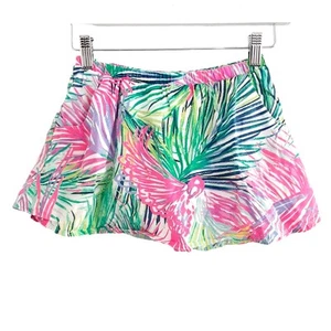 Lilly Pulitzer Adira Circle Skirt Girls 8/10 Skort Multi Scarlet Macaw Summer - Picture 1 of 11