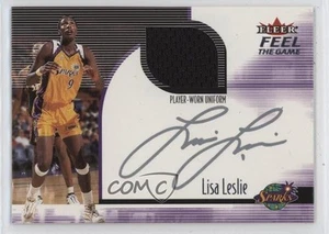 2001 Fleer Ultra WNBA Feel The Game Lisa Leslie HOF - Picture 1 of 4