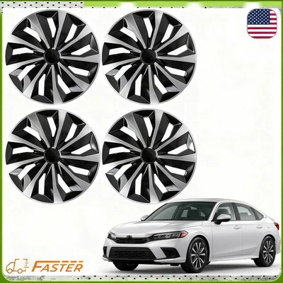 Cubiertas de rueda R15 Tapacubos Ajuste universal Cubierta de llantas de acero ABS Juego de tapacubos Foto 1 de 4