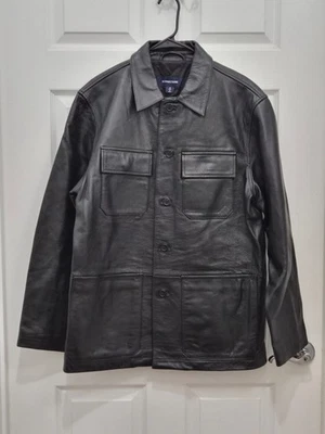 Structure Leather Coat / Jacket, Size Large! Great! - Image 1 of 4