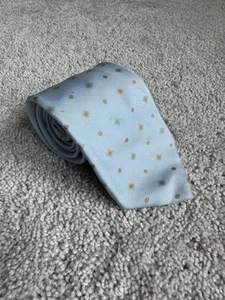 Brioni Blue Floral Necktie 100% Silk Made In Italy *Flawed As Is* - Picture 1 of 10