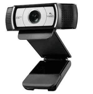 Logitech Black Wide-angle Webcam With Adjustable Clip C930e - Picture 1 of 4