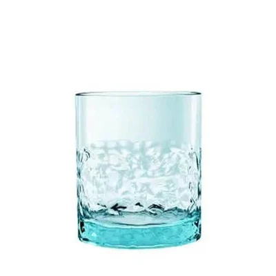 TarHong Cube Acrylic Drinkware, Tumbler/Double Old Fashion, Blue, Set of 6 - Image 1 of 2