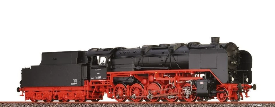 BRAWA 70038 Dampflokomotive BR 44 097 Rbd Wuppertal DRG Ep.II DC Extra HO NEU - Bild 1 von 1