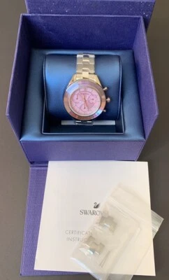 Swarovski Octea Lux 39MM White Silver-tone Sunray Dial Sport Watch BNIB 5414429 - Image 1 of 4