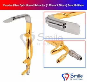 Fiber Optic Ferriera Breast Retractor 150cm x 30mm Plastic Surgery Suction Tube - Picture 1 of 4