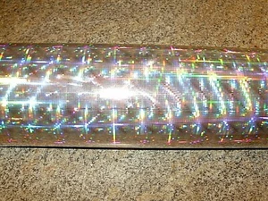 12" x 12" One Sheet SILVER DISCO PLAID Holographic Adhesive Vinyl 17 Colors - Picture 1 of 1