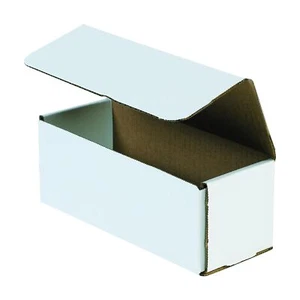 Aviditi White Corrugated Cardboard Mailing Boxes 7" x 2" x 2" Pack of 50 Crus... - Picture 1 of 6