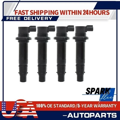 4X Ignition Coil For Yamaha 2002-2006 YZF-R1 YZF-R6 Vmax 1700 FZ1 FZS1 F6T558 - Image 1 of 4