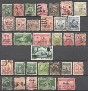 Philippine US-Official-Overprinted O.B.-MH-Used-A232 - Picture 1 of 2