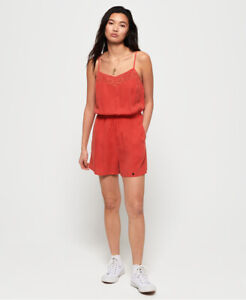  SUPERDRY SUPERDRY TESS PLAYSUIT Washed Red Jumpsuit