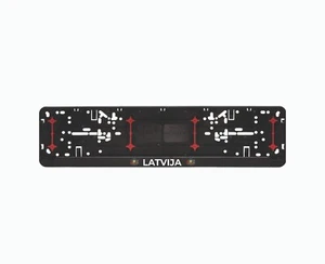 EU License Number Plate Frame Holder Surround Wurth Latvija and coat of arms - Picture 1 of 1