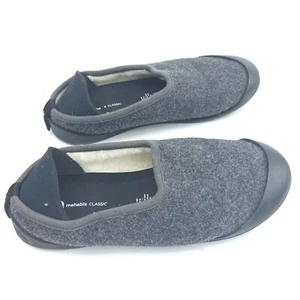 Mahabis Classic Wool Felt Slip On Indoor Outdoor Slippers Gray Womens 39 US 8 - Picture 1 of 6