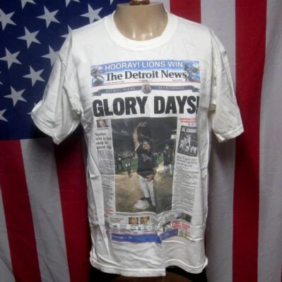 DETROIT TIGERS playoffs News tee World Series 2006 lrg T shirt Pudge Rodriguez - Image 1 of 4