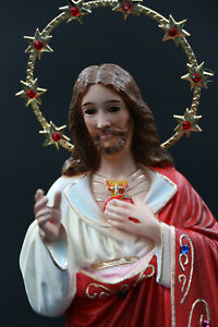Statue Sacred Heart Jesus Religious Figurine 35cm 13"
