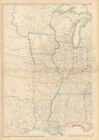 United States   Valley Of The Mississippi By Joseph Wilson Lowry Usa 1859 Map