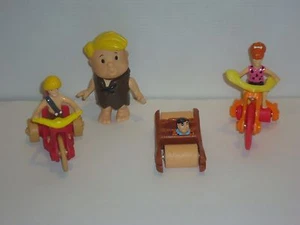 FS2 McDonald's 4 Diff. Flintstones Happy Meal Toys - Bild 1 von 2