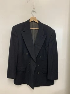 Vintage Burberrys Blazer Jacket Blue Double Breasted Sport Coat Men’s - Picture 1 of 5