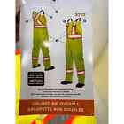 Work King Safety Bib Overall -High Visibility Construction Pant- Men 3XL - NWT