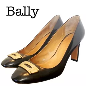 Bally Of Switzerland Black Patent Leather Pumps Size 38 - Picture 1 of 14