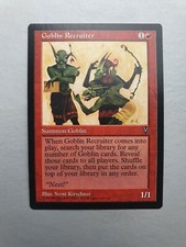 Goblin Recruiter, MTG Visions (1997), Uncommon Red Creature NM