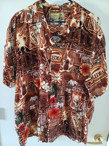 Camisa Hawaiana IWATA Medea Artool Para Hombre L Multicolor 100% Rayón ¡RARA! - Imagen 1 de 11