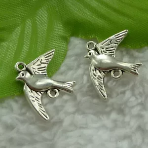 Kostenloser Versand 360 Stck. Tibet Silber Vogel Verbinder 21x17mm B2710 - Bild 1 von 4