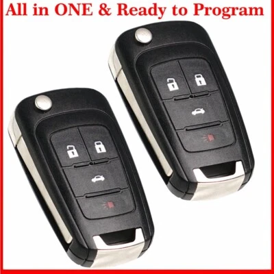 2 For 2010 2011 2012 2013 2014 2015 2016 Chevrolet Cruze Equinox Remote Key Fob - Image 1 of 4