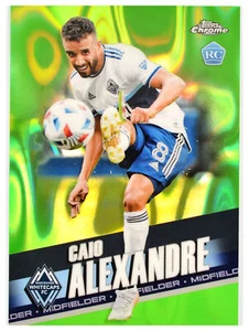 CAIO ALEXANDRE - 2022 Topps Chrome MLS Neon Green Lava SN #112 Vancouver #/99 - Picture 1 of 2