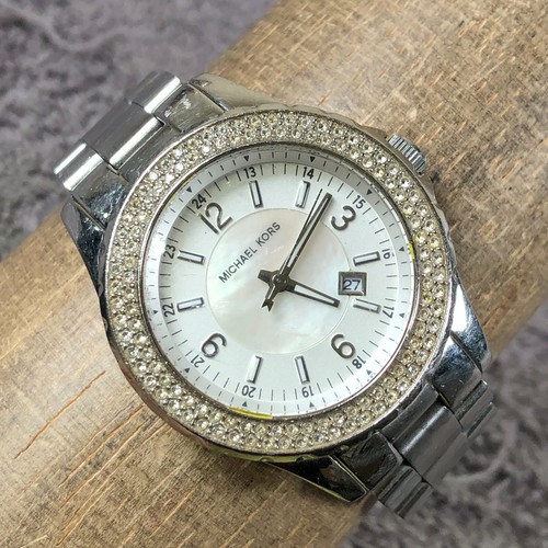 Orologio Michael Kors Madison Donna MK 5401 Pave Tono Argento Quarzo 33mm 6 3 4"
