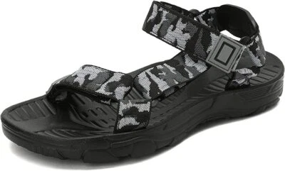 Sandalias Kulebear Niños Gris Verano Deportes Playa Sandalias Gris o Verde Camufladas Foto 1 de 4