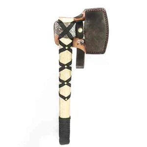 Viking Ax- Throwing Axe- Pattern Welded Handmade High Carbon Damascus Steel - Picture 1 of 4