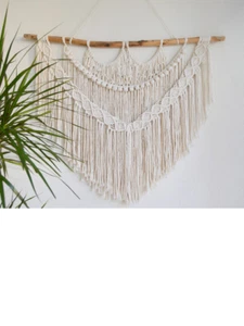 Macrame Wall Hanging, Bohemian Decoration, Woven Wall Hanging, Macrame Mural, Ho - Picture 1 of 6
