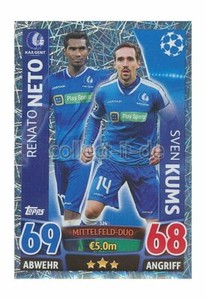 TOPPS Champions League - 324 - Renato Neto & Sven Kums - Midfield Duo