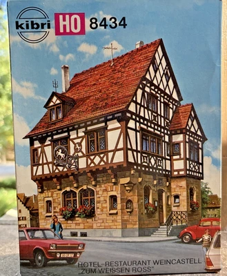 Kibri 8434 HO Scale Custom Half Timbered Tavern Gasthaus zur Post Kit NOS - Image 1 of 4