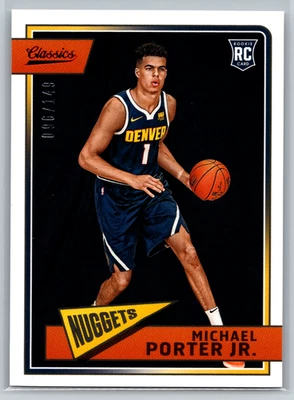 Michael Porter Jr 2018-19 Panini Chronicles Classics Red Rookie /149 #661 - Image 1 of 2