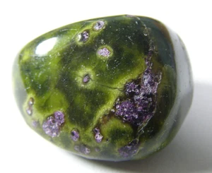 ATLANTISITE TUMBLESTONE - Stichtite & Serpentine - 2.7 x 2.1 cms 18.87 gms #11 - Foto 1 di 4